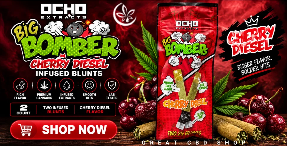 Ocho Extracts Big Bombers THCa Glass-Tip Pre-Rolls 4g