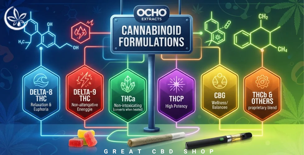 Ocho Extracts Cannabinoid Formulations