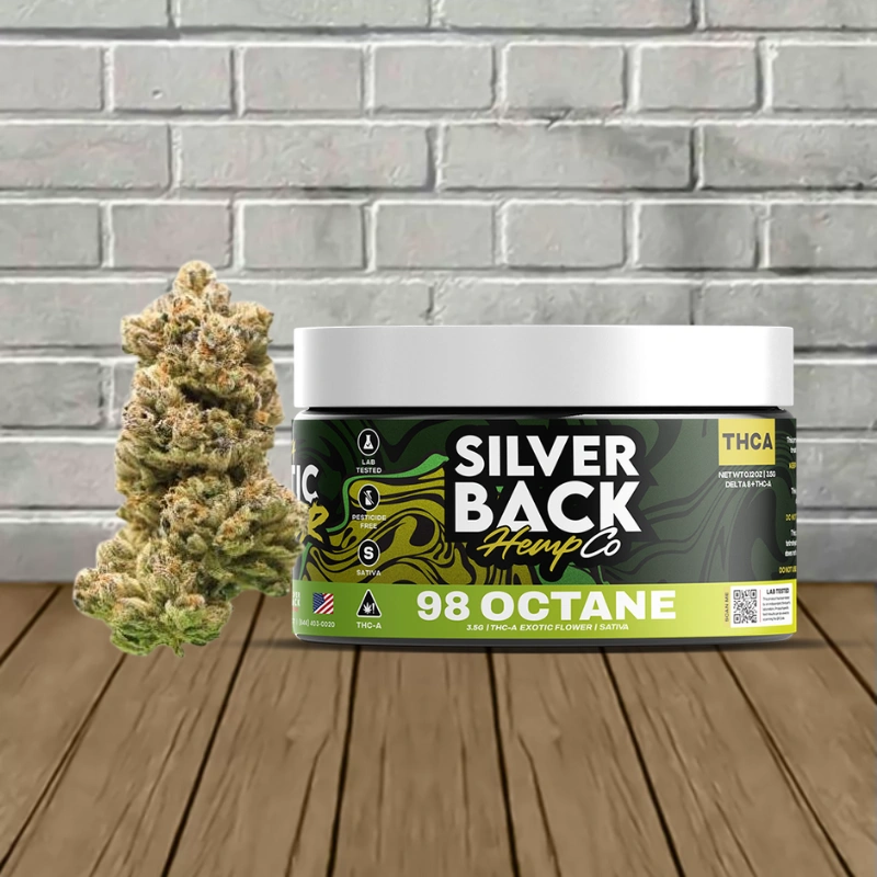 Silverback Hemp Co THCa Exotic Flower 3.5g-98 Octane -- Sativa