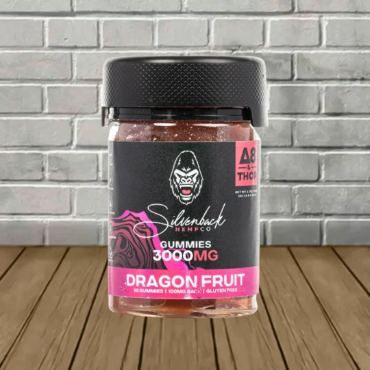 Silverback Hemp Co THCp + Delta-8 Gummies 3000mg-Dragon Fruit