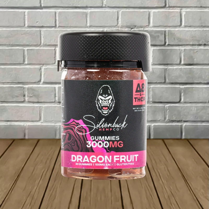 Silverback Hemp Co THCp + Delta-8 Gummies 3000mg-Dragon Fruit