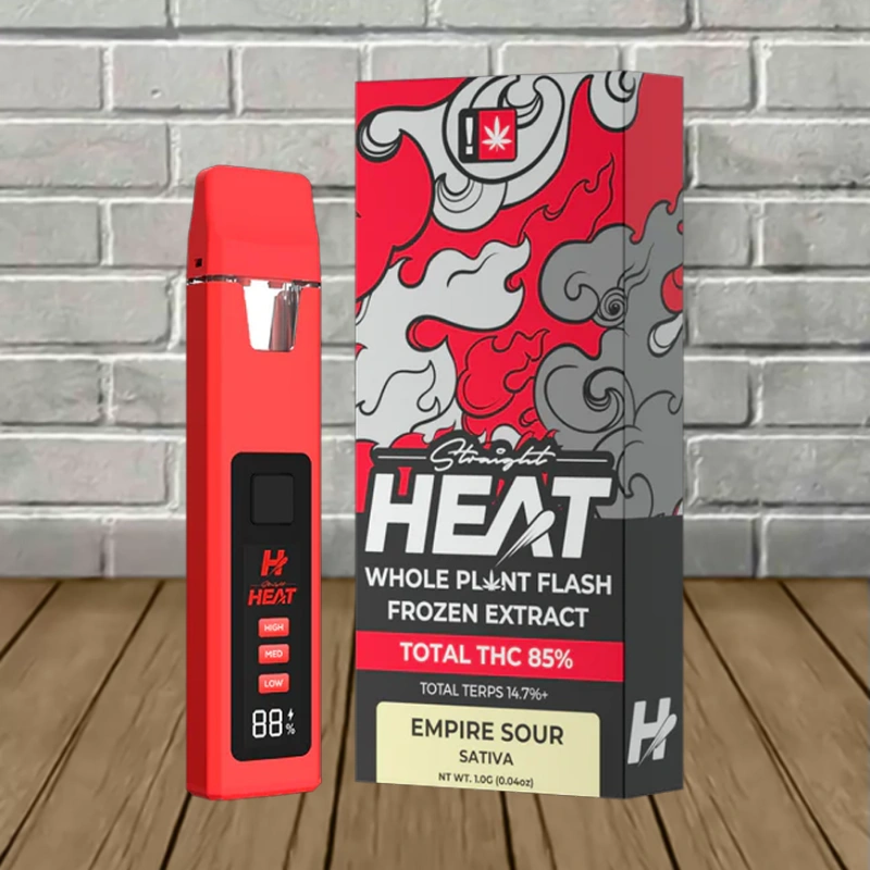 Straight Heat Flash Frozen THC Extract Disposable 1g-Empire Sour -- Sativa -- DISPOSABLE