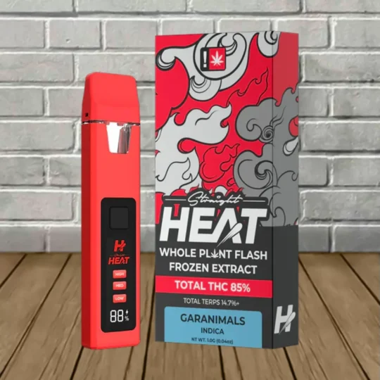 Straight Heat Flash Frozen THC Extract Disposable 1g-Garanimals -- Indica -- DISPOSABLE