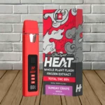 Straight Heat Flash Frozen THC Extract Disposable 1g-Sunday Grape -- Indica -- DISPOSABLE