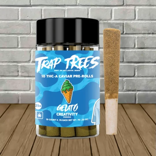 Trap Trees by Lil Baby THCa Kief Blunt Prerolls 10ct-Gelato -- Indica