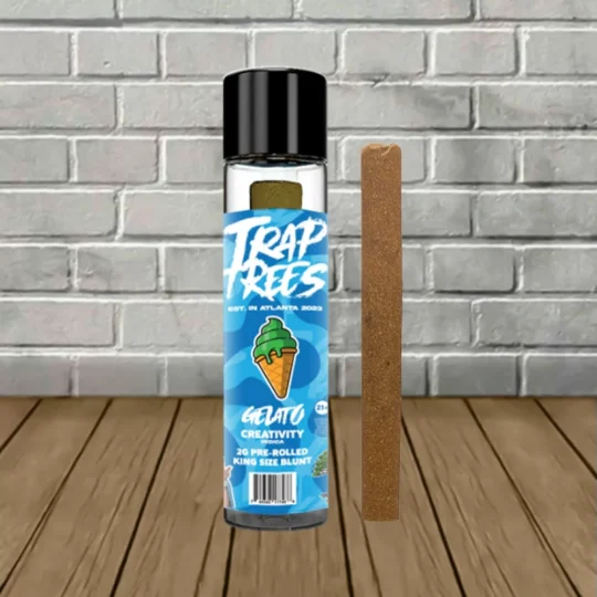 Trap Trees by Lil Baby THCa Kief Blunt Prerolls 2g - Gelato -- Indica