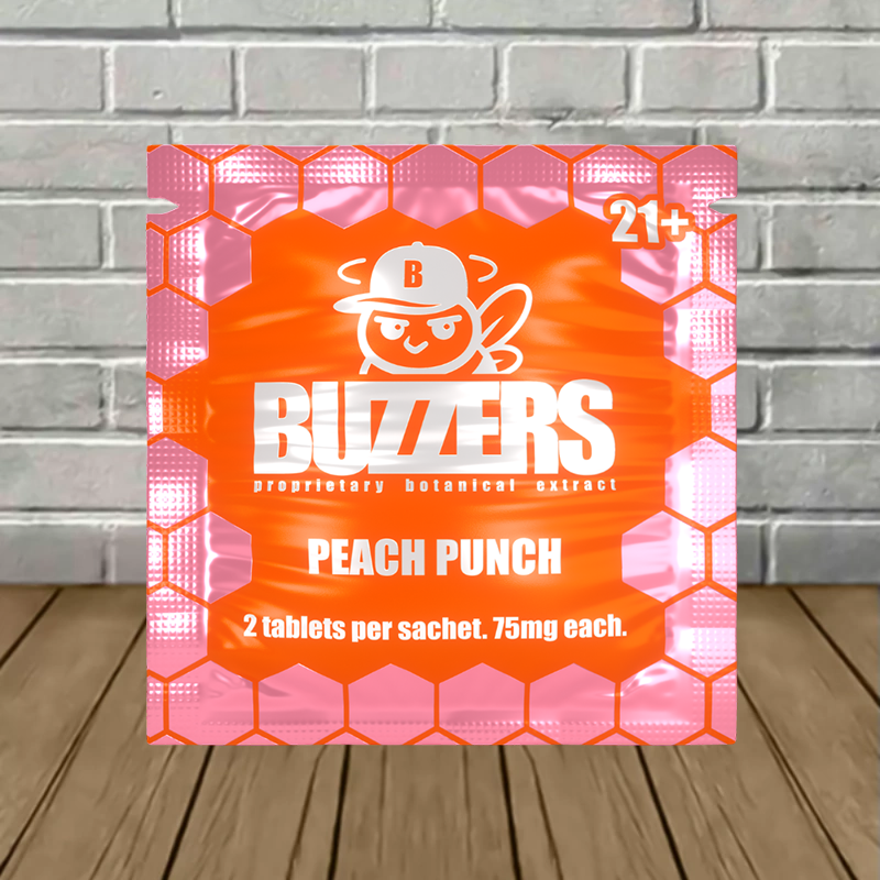 Buzzers_Proprietary_Botanical_Extract_Tablet_75mg_Peach_Punch