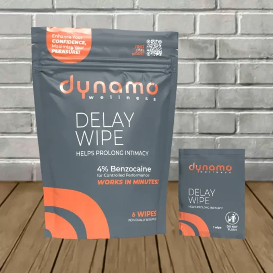 Dynamo Wellness Delay Wipe 4% 6ct