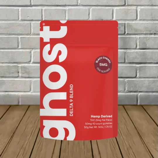 Ghost Delta-9 Blend THC Gummies 50mg 10ct - Black Cherry