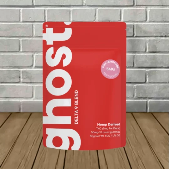 Ghost Delta-9 Blend THC Gummies 50mg 10ct - Pink Lemonade