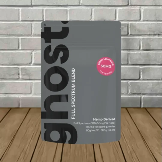 Ghost Full Spectrum Blend CBD Gummies 500mg 10ct - Berry Lemonade