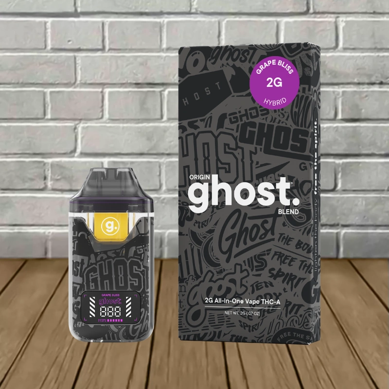 Ghost Origin Blend THCa Disposable 2g - Grape Bliss -- Hybrid -- DISPOSABLE