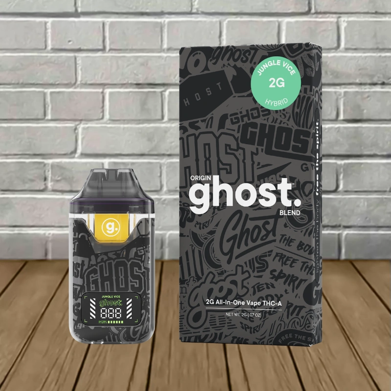 Ghost Origin Blend THCa Disposable 2g - Jungle Vice -- Hybrid -- DISPOSABLE