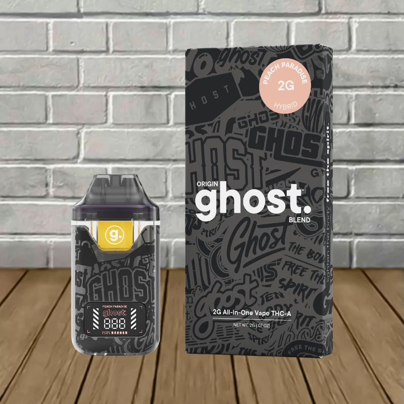 Ghost Origin Blend THCa Disposable 2g - Peach Paradise -- Hybrid -- DISPOSABLE