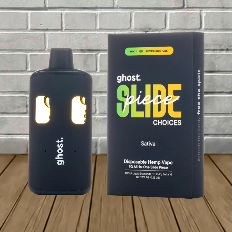 Ghost Slide Piece Choices THCa Liquid Diamonds THCp D10 Disposable 7g - Mac 1 + Super Lemon Haze -- Sativa -- DISPOSABLE
