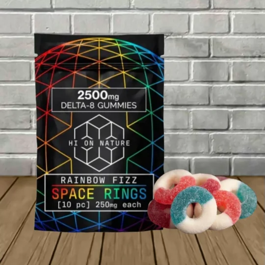 Hi On Nature Delta-8 Space Rings 250mg 10ct - Great CBD Shop