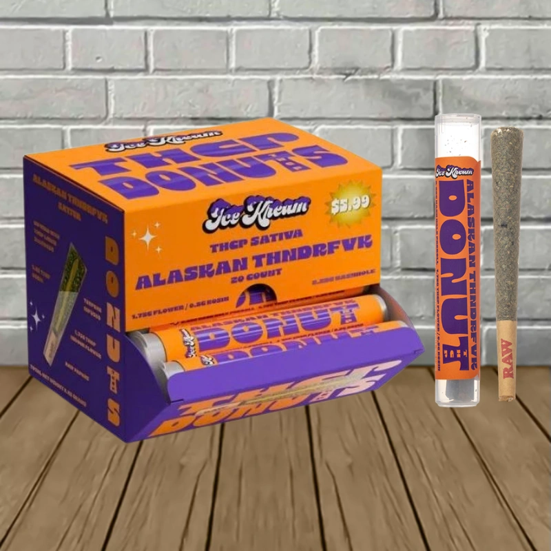 Ice Kream Donuts THCp Preroll 2.25g - Alaskan Thunderfvk -- Sativa -- 20ct BULK CASE