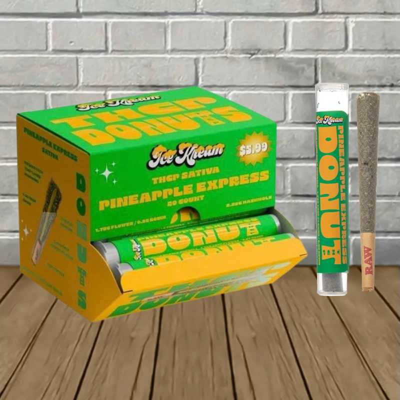 Ice Kream Donuts THCp Preroll 2.25g - Pineapple Express -- Sativa -- 20ct BULK CASE