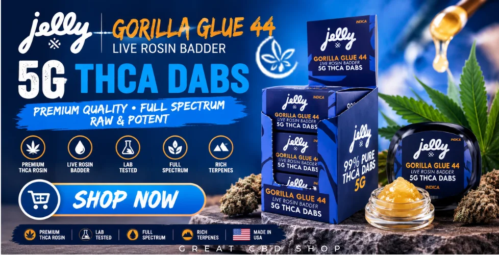 Jelly 99% THCa Live Rosin Badder Dabs 5g