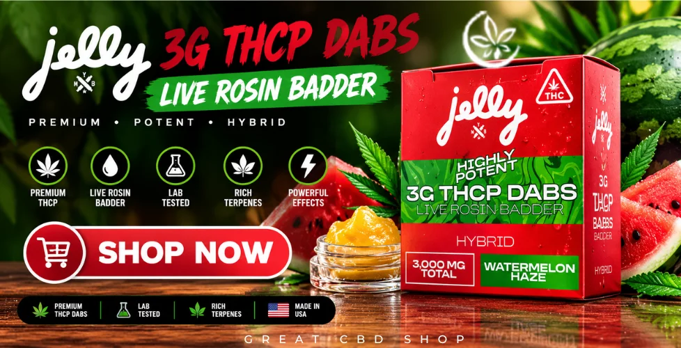 Jelly THCP Dabs 3G Live Rosin Badder