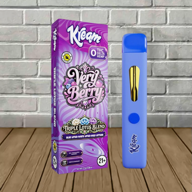Kream Triple Lotus Blend Disposable 2.5g - Very Berry -- DISPOSABLE