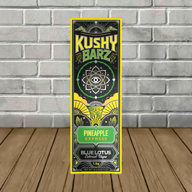 Kushy Barz Blue Lotus Extract Disposable 1.5g - Pineapple Express -- DISPOSABLE