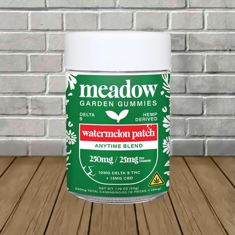 Meadow D9 Anytime Blend Gummies 250mg - Watermelon Patch