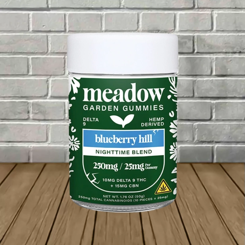 Meadow D9 Nighttime Blend Gummies 250mg - Blueberry Hill