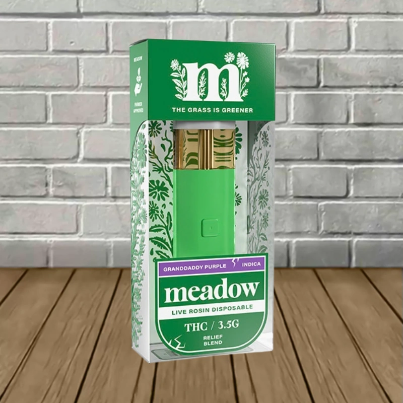 Meadow THC Blend Live Rosin Disposable 3.5g - Granddaddy Purple Relief Blend -- Indica -- DISPOSABLE