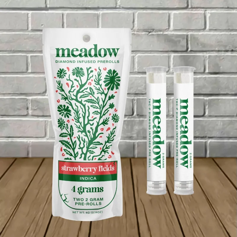 Meadow THCp Diamond Infused Prerolls 4g - Strawberry Fields