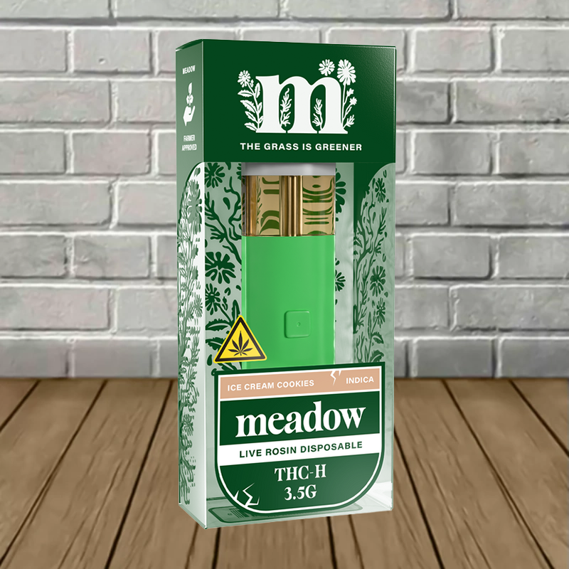 Meadow_THCH_Live_Rosin_Disposable_3.5g_Ice_Cream_Cookies