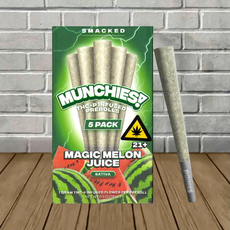 Munchies! THCp Infused Preroll 5ct-Magic Melon Juice -- Sativa