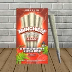 Munchies! THCp Infused Preroll 5ct-Strawberry Kush Pop -- Indica