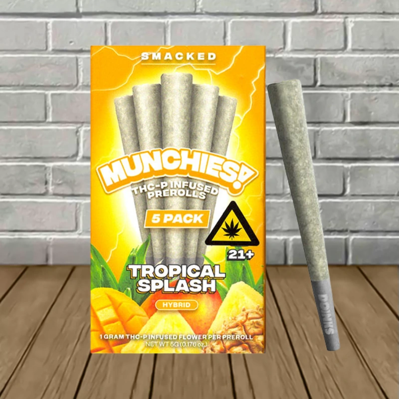 Munchies! THCp Infused Preroll 5ct-Tropical Splash -- Hybrid