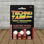 Ocho Extracts X Trip Drip Techno Tabs 2000mg 3ct - Electric Peach -- 3ct Blister Pack