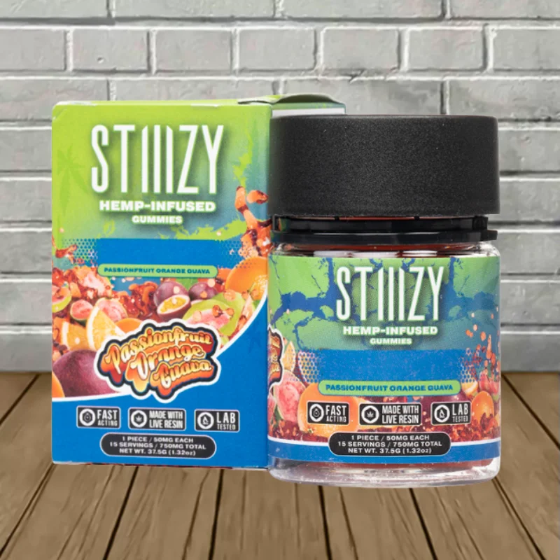 STIIIZY Hemp Infused Gummies 750mg - Passionfruit Orange Guava