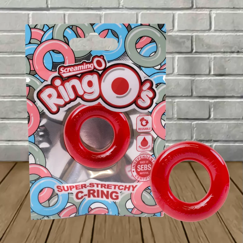 Screaming O Ring O Erection Ring - Red -- 1ct