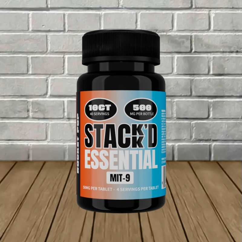 Stack'd Essential MIT-9 Tablets 500mg - Rocket Pop -- 10ct Jar