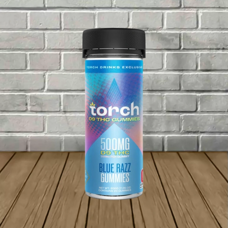 Torch High Potency Delta-9 Gummies 500mg - Blue Razz -- 20ct Jar