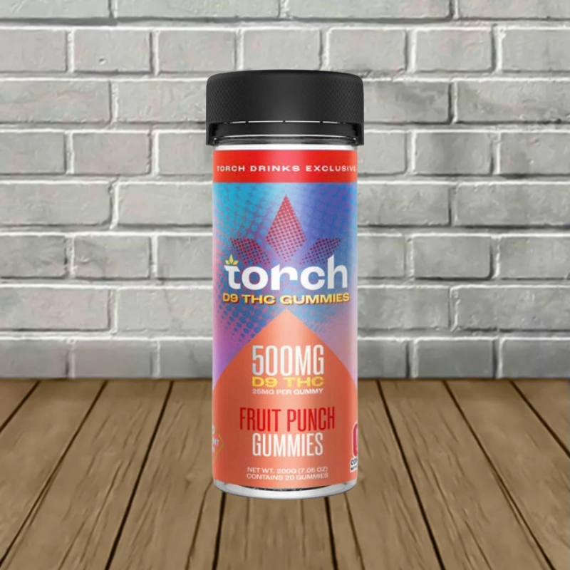 Torch High Potency Delta-9 Gummies 500mg - Fruit Punch -- 20ct Jar
