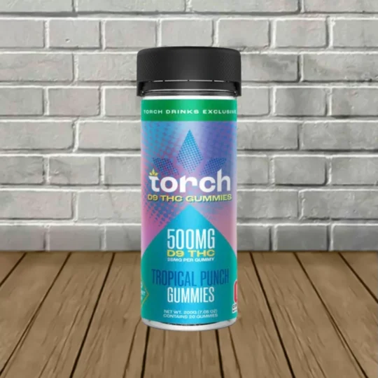 Torch High Potency Delta-9 Gummies 500mg - Tropical Punch -- 20ct Jar