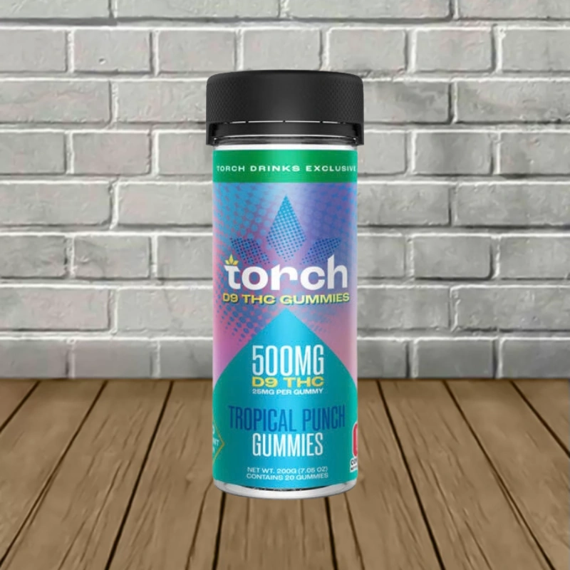 Torch High Potency Delta-9 Gummies 500mg - Tropical Punch -- 20ct Jar