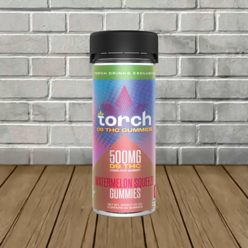 Torch High Potency Delta-9 Gummies 500mg - Watermelon Squeeze -- 20ct Jar