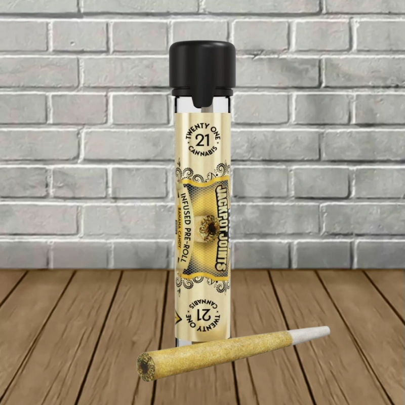 Twenty One Cannabis Jackpot Joints Infused THCp Preroll 1.75g-Banana Candy -- Indica