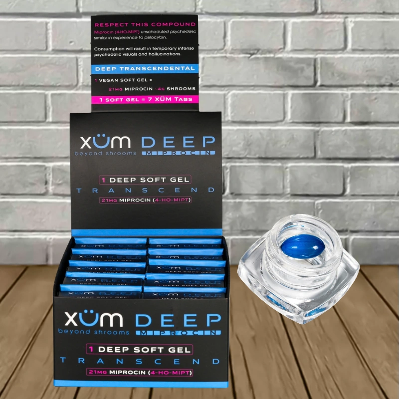 XÜM DEEP MIPROCIN (4-HO-MIPT) Soft Gel 1ct 21mg - 1ct x 10 = 10 Soft Gels BULK CASE