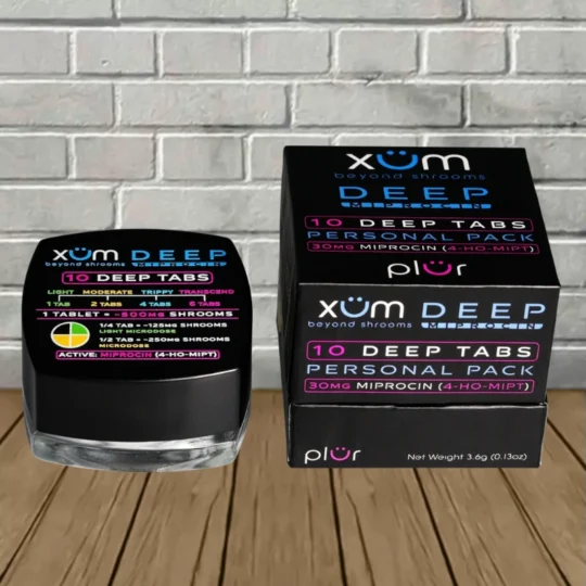 XÜM DEEP MIPROCIN (4-HO-MIPT) Tablets 10ct 30mg - Open Box
