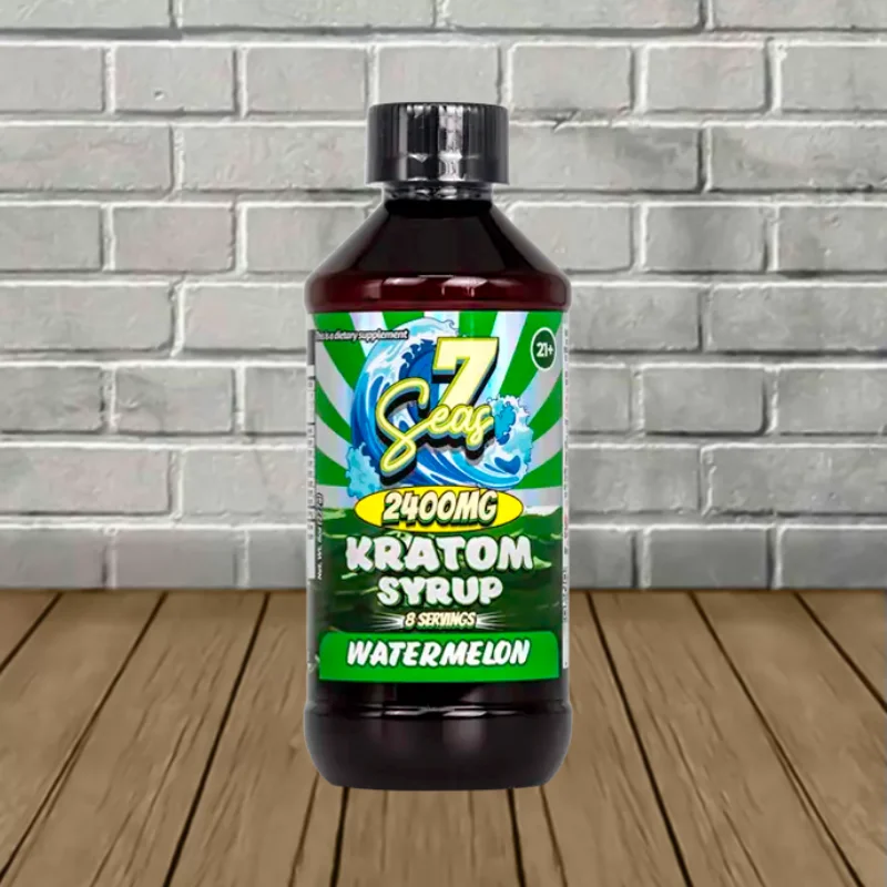7Seas Kratom Extract Syrup 2400mg - Watermelon -- Bottle