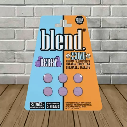 Blend IndoBlend Alkaloid Complex Botanical Extract 250mg 6ct - Berry -- 6ct Blister Pack