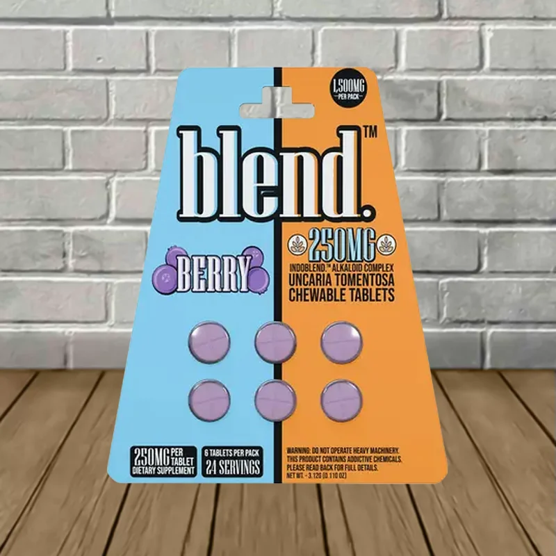 Blend IndoBlend Alkaloid Complex Botanical Extract 250mg 6ct - Berry -- 6ct Blister Pack