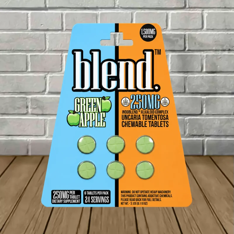 Blend IndoBlend Alkaloid Complex Botanical Extract 250mg 6ct - Green Apple -- 6ct Blister Pack
